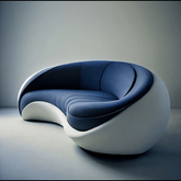 Trueliving Royal Blue Chair Living Room H 34 x W 27 x D 31.5